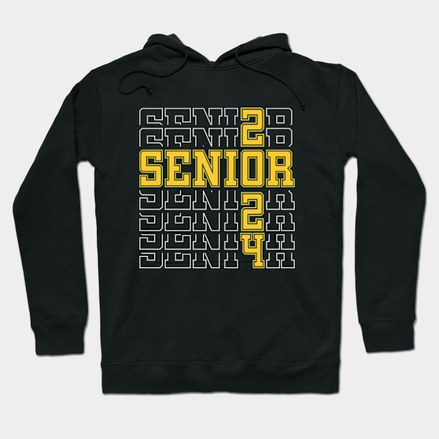 Senior 2024 Vintage Graduate Hoodie by RiseInspired